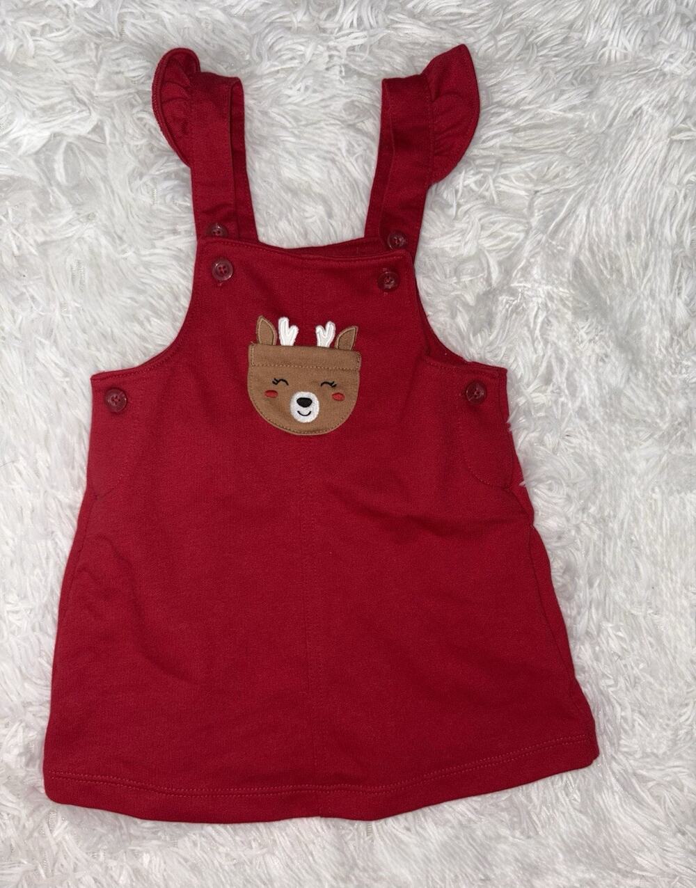 Carter’s 6/9 Mo Red Reindeer Knit Jumper. New W/out Tags. Soft, Adorable